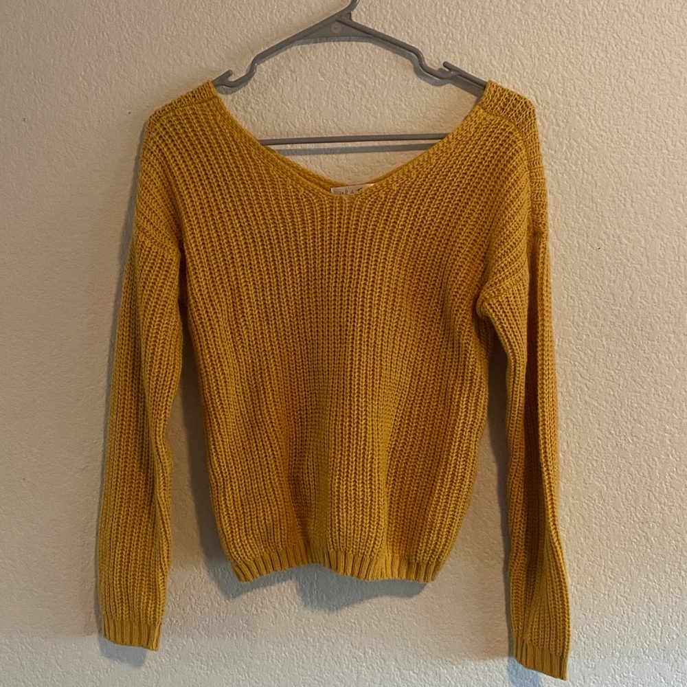 Tillys Yellow Knot Sweater